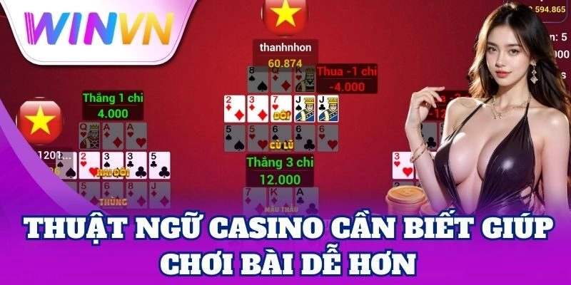 Thuật Ngữ Casino Cần Biết giúp chơi bài dễ hơn